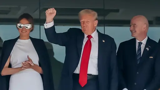 Trump preside la final del Mundial de Clubes junto a Infantino