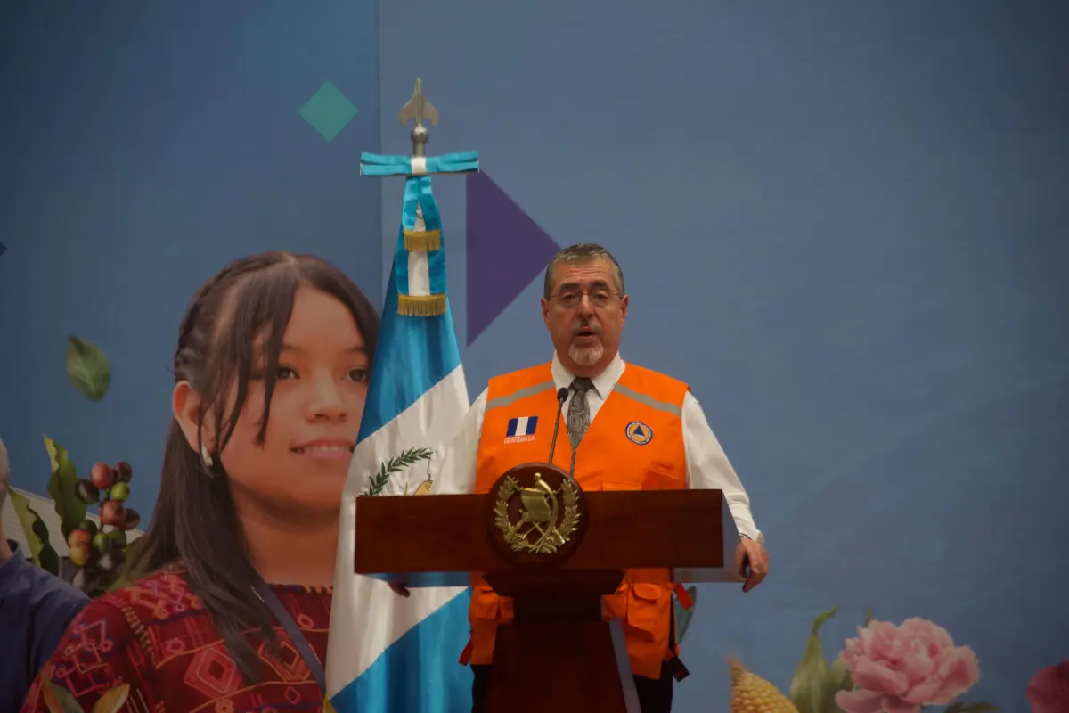 El presidente Bernardo Arévalo se refirió a la pérdida de vidas debido a los sismos y al seguimiento que se da a la emergencia., Omar Solís/Emisoras Unidas
