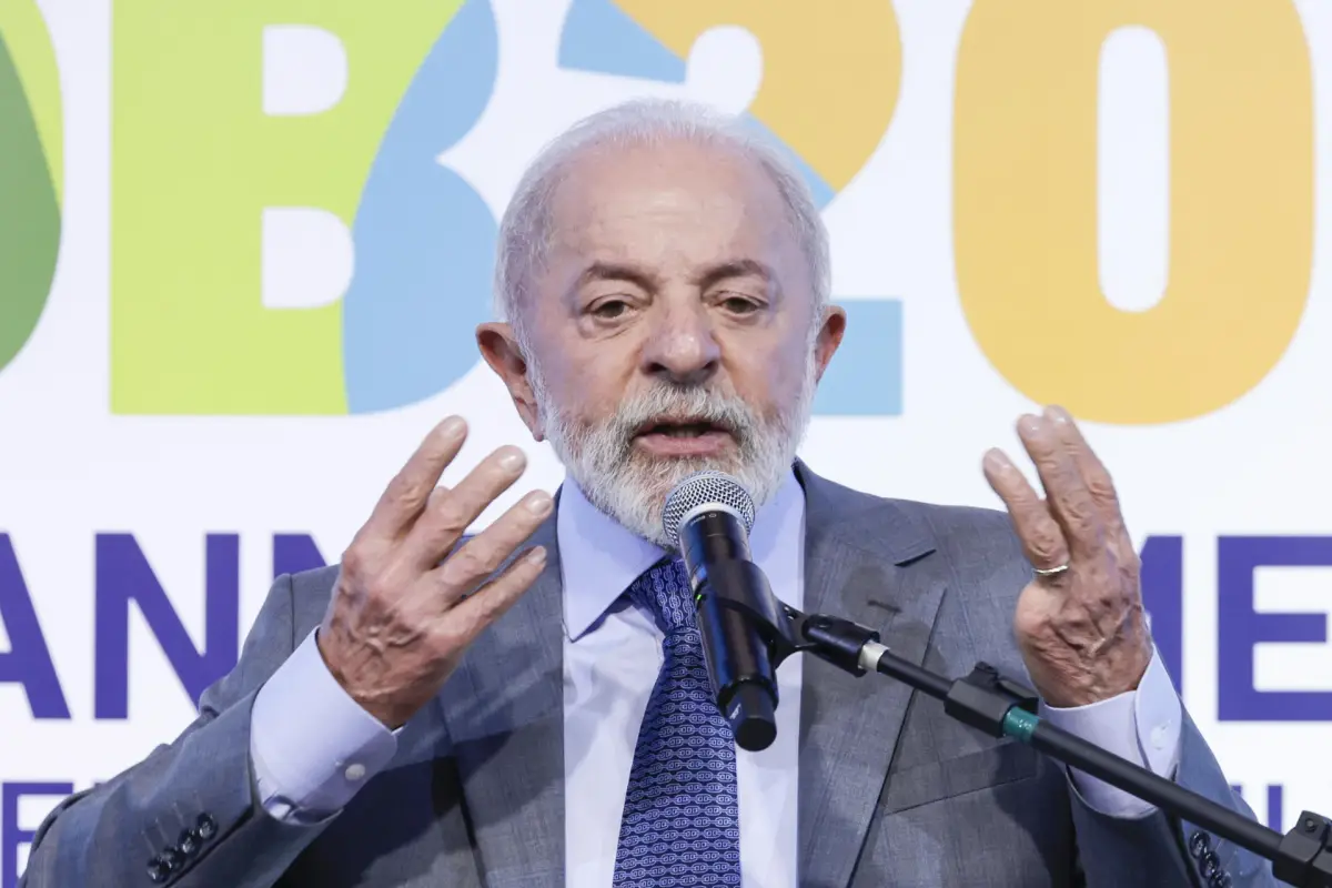 Lula da Silva dando un discurso, EFE