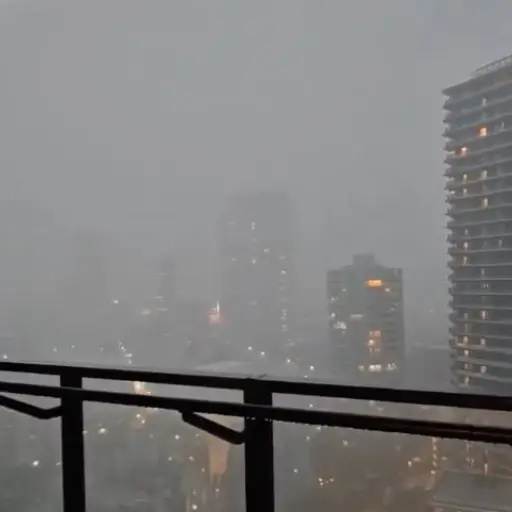 Lluvias torrenciales en Japón, 2025 ,Captura de pantalla de la red social X