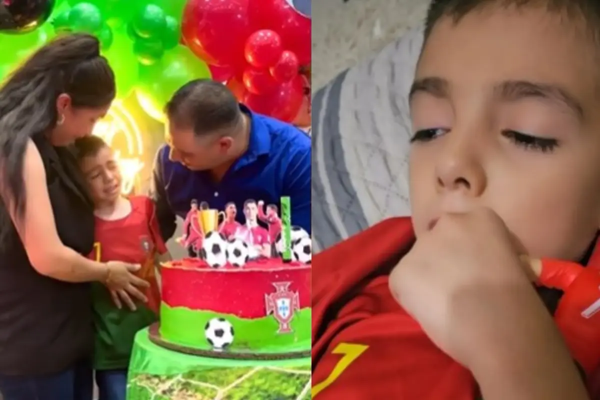 Niño es sorprendido por saludo de Cristiano Ronaldo creado por IA