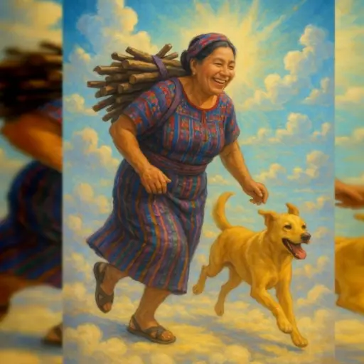 Crean imagen de Regina y su perrito como símbolo de amor tras la tragedia.  ,Redes sociales