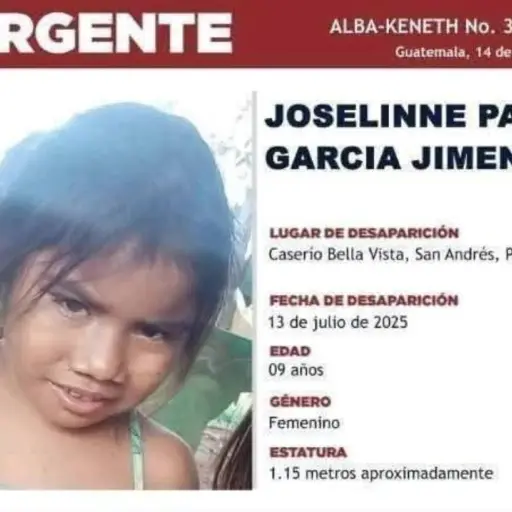 Joselinne García desapareción el 13 de julio en Petén. ,Alerta Alba-Keneth