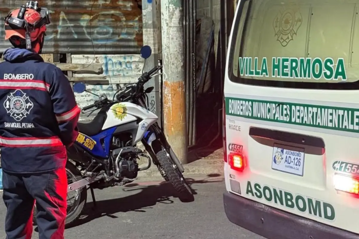 Ataque armado deja un fallecido en la colonia Villa Hermosa, San Miguel Petapa., Bomberos Municipales Departamentales. 