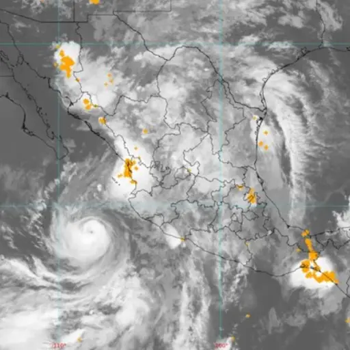 Huracán Flossie frente a México ,CONAGUA