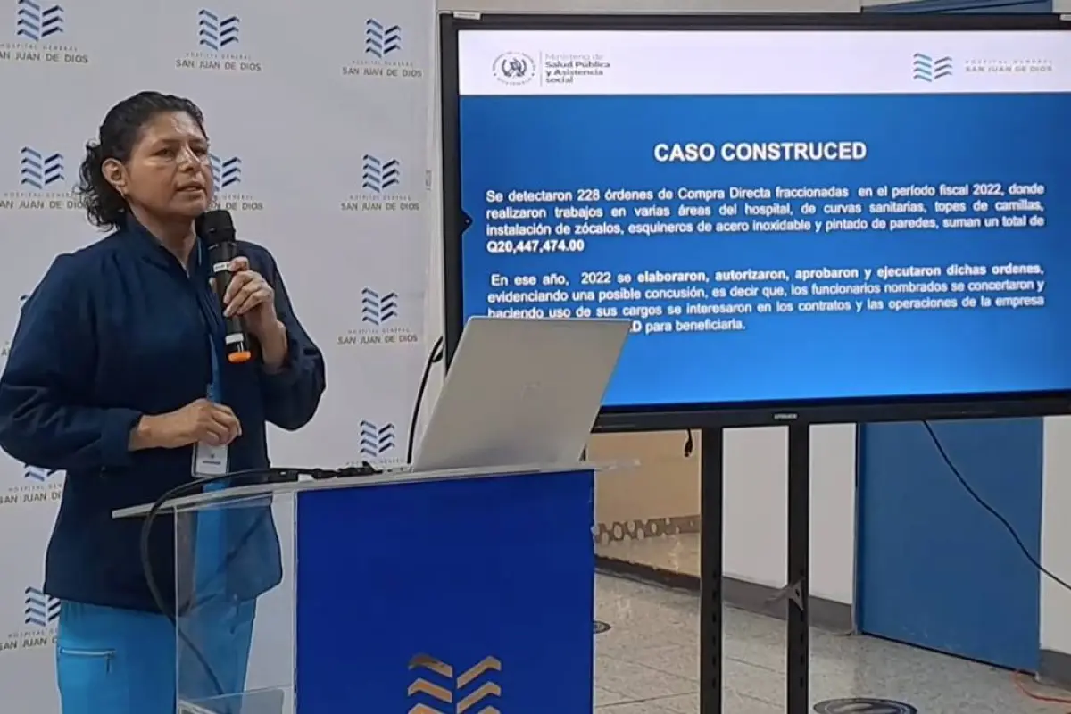 La directora del hospital San Juan de Dios, Erika Pérez, brindó detalles del caso de corrupción., Omar Solís/Emisoras Unidas