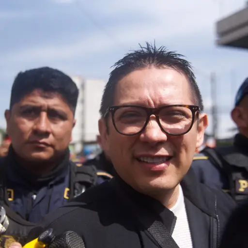 Melvin Quijivix, expresidente del INDE, a su llegada a la Torre de Tribunales. ,Omar Solís/Emisoras Unidas