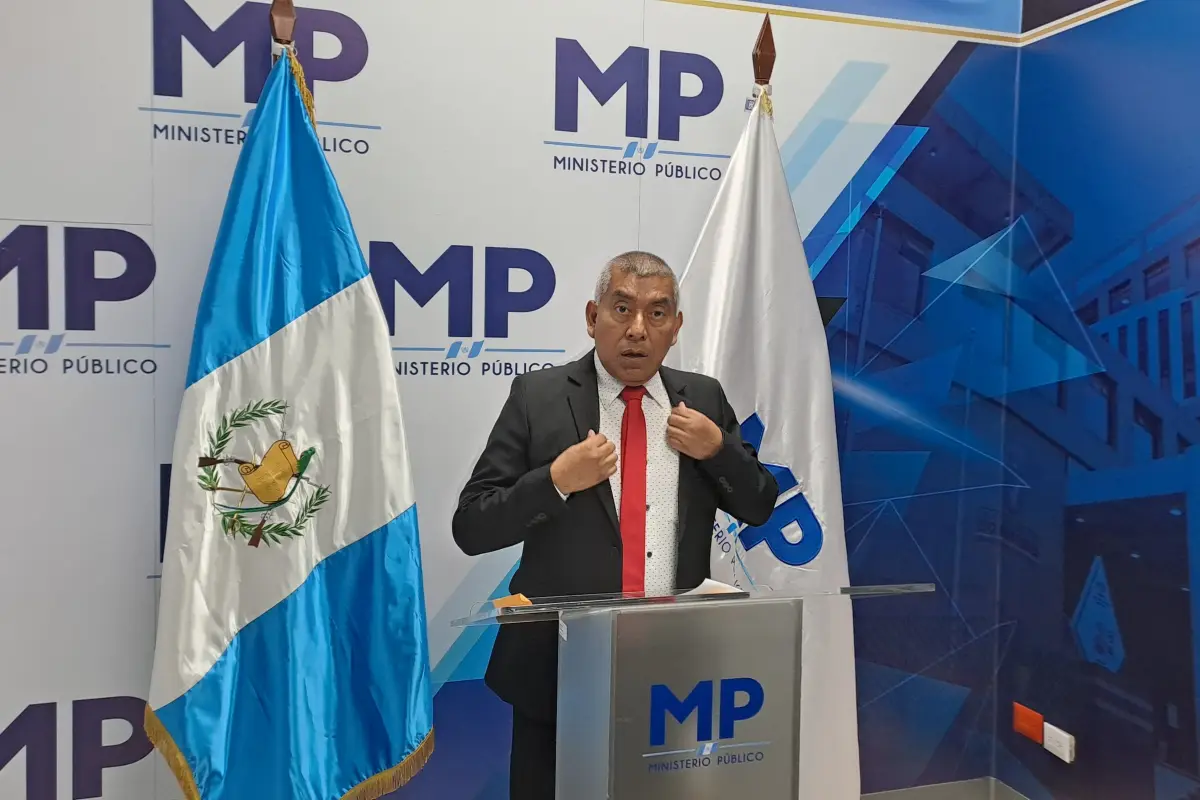 El fiscal Rafael Curruchiche, jefe de la FECI, brindó detalles del caso "Red Quijivix"., Omar Solís/Emisoras Unidas
