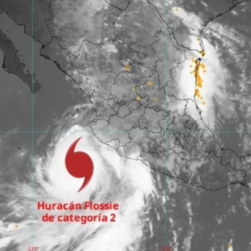 Huracán Flossie se intensifica a categoría 2 al noroeste de México ,CONAGUA