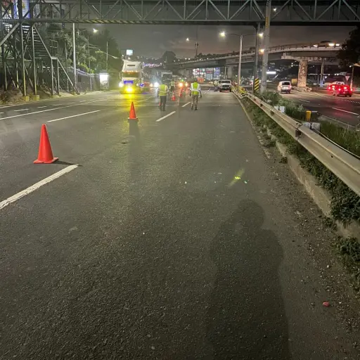 Inician los estudios geofísicos en la CA-9 Sur, entre los km 15.4 al 15.6 al sur.  ,Foto Covial