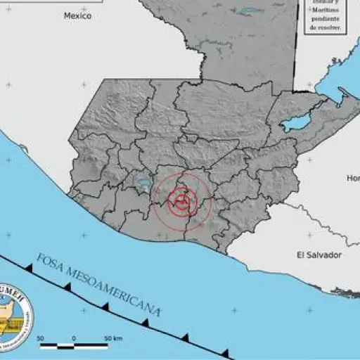 El sismo que se sintió en Guatemala tuvo una magnitud de 5.2. ,Insivumeh