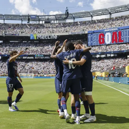 Celebración del Paris Saint-Germain ante el Real Madrid en el Mundial de Clubes 2025 - EFE