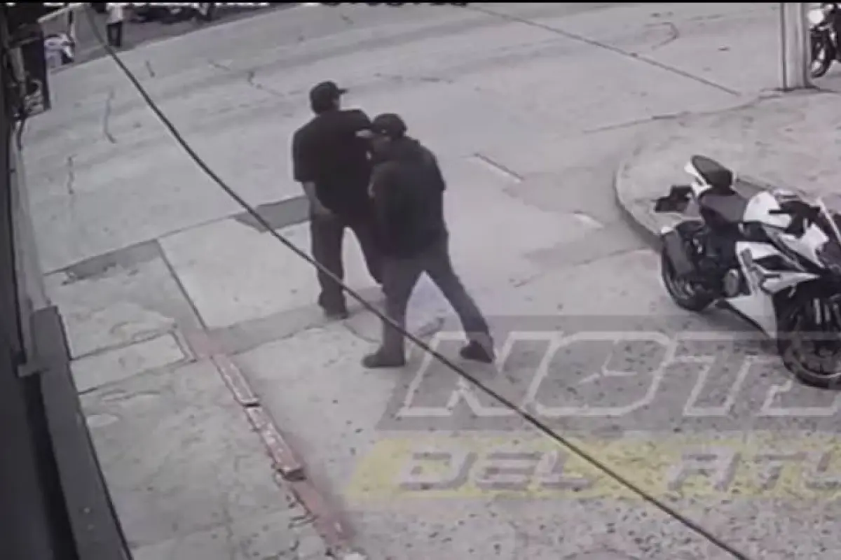 Roban moto en zona 1, Captura de pantalla video X.