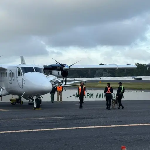 Inspección a vuelos privados.  ,Foto MP