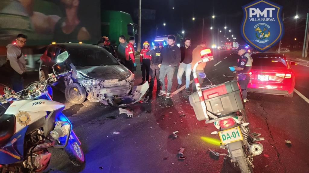 Accidente en la carretera al Pacífico  | PMT de Villa Nueva