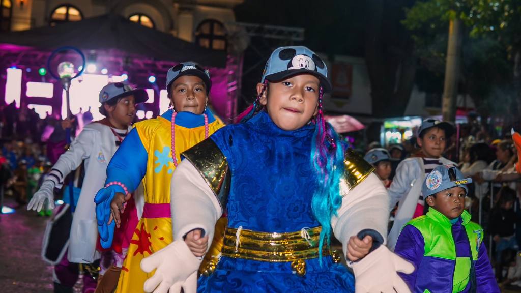 El convite infantil de Santo Domingo alegró el Parque de Mixco. | Cortesía