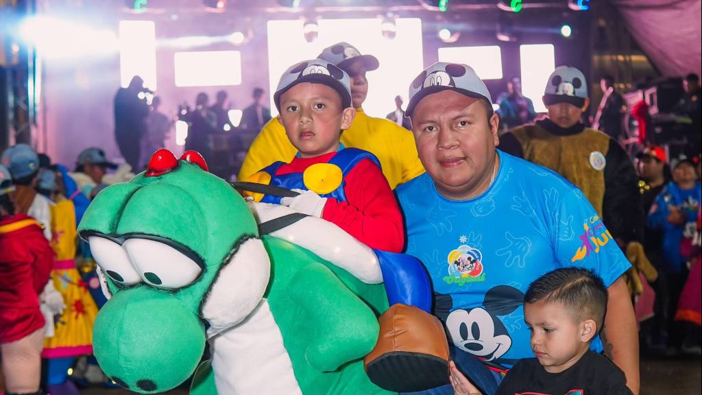 El convite infantil de Santo Domingo alegró el Parque de Mixco. | Cortesía