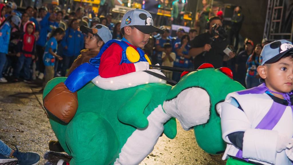 El convite infantil de Santo Domingo alegró el Parque de Mixco. | Cortesía