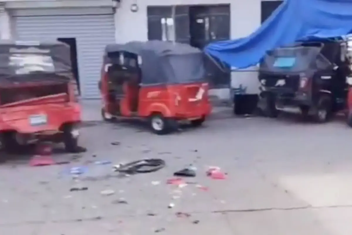 Accidente de tránsito en zona 6., Captura de pantalla video X.