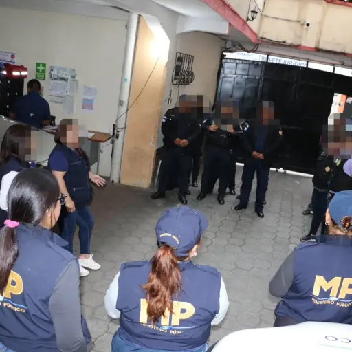 El personal de la PNC y el Ministerio Público coordina acciones para el operativo Rescatando el Departamento de Guatemala ,Ministerio Público