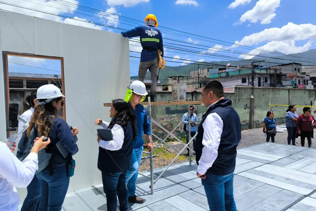 Instalación de módulos en hospital., CIV