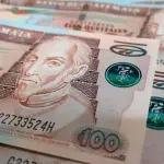 Billetes de Q100 ,SCSP