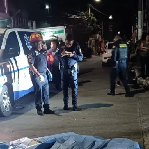 Una mujer murió tras un ataque armado en Fraijanes. ,Bomberos Municipales Departamentales