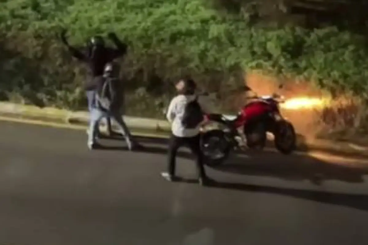 Violento asalto en bulevar San Cristóbal , Captura de video