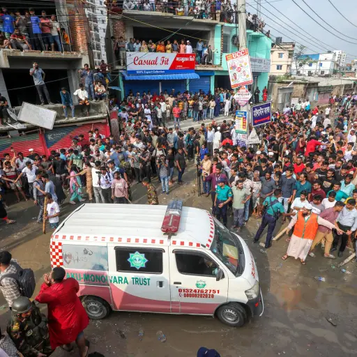 Accidente de avión en Bangladés ,EFE