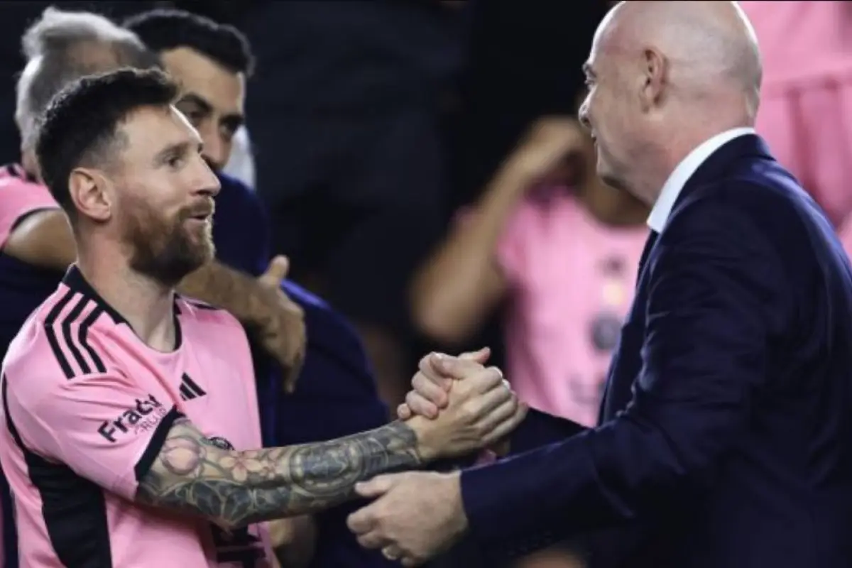 Messi e Infantino en Miami, EFE.