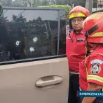El conductor fue atacado en un sector de la colonia Tikal 1. ,Bomberos Municipales