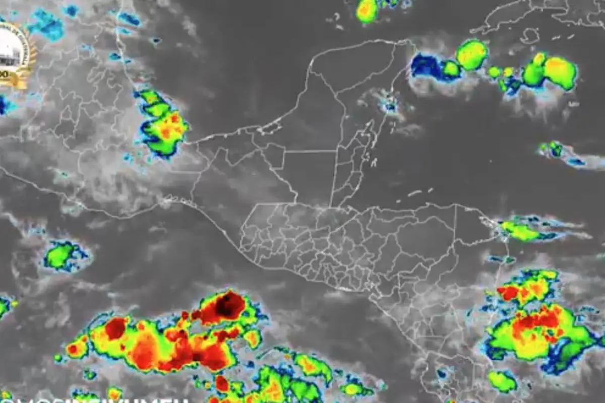 Las imágenes satelitales mostraron la nubosidad que se presenta en la mayor parte del territorio nacional., Insivumeh