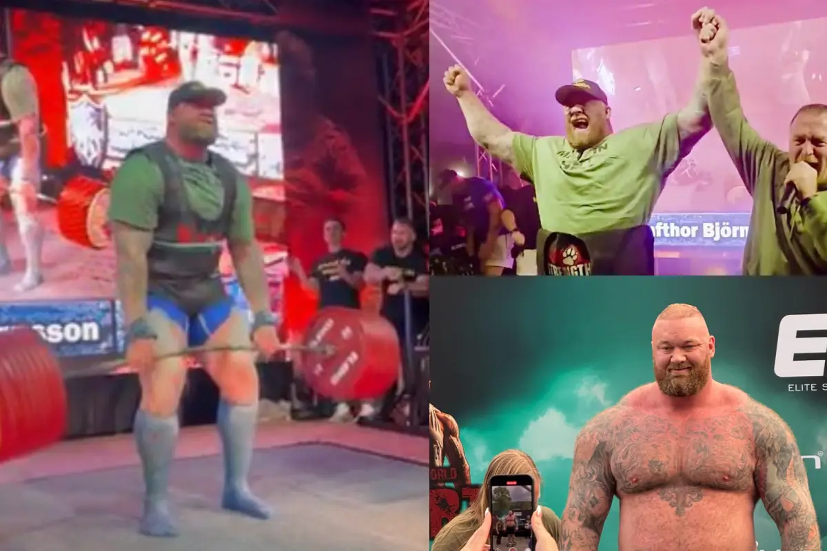Hafþór Björnsson levanta más de mil libras en “peso muerto