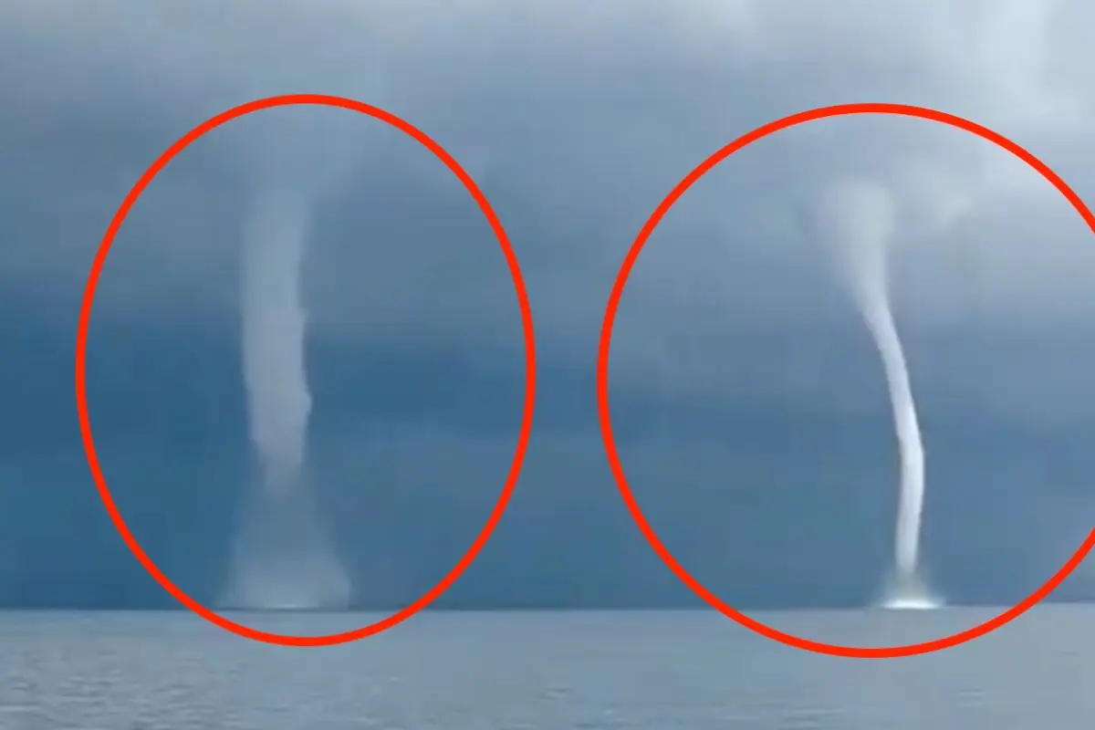 Trombas marinas, Captura de pantalla video X.