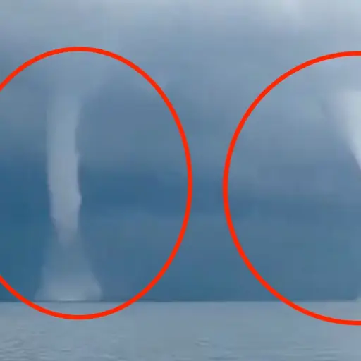 Trombas marinas ,Captura de pantalla video X.