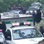 En el lugar del enfrentamiento murieron tres personas. ,Bomberos Municipales Departamentales