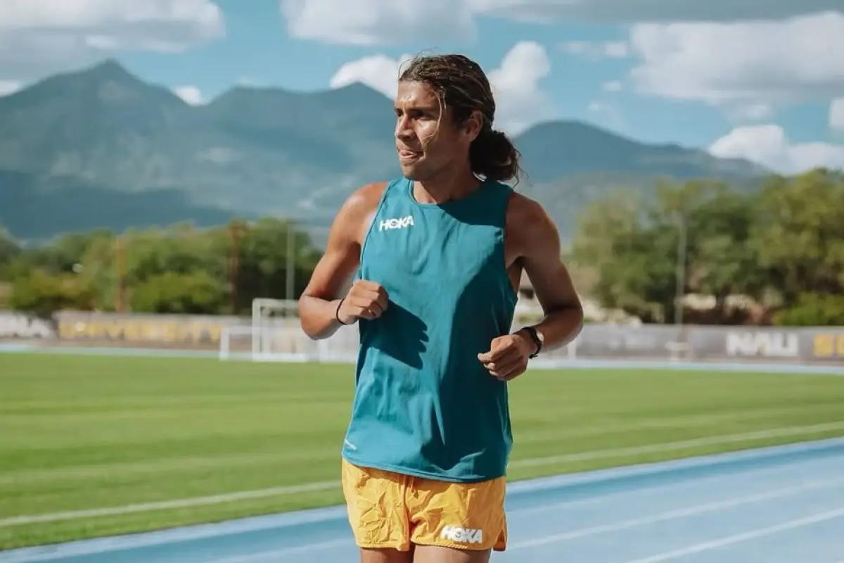El fondista guatemalteco Luis Grijalva en un entreno en EE.UU. - instagram @luisgrijalva_