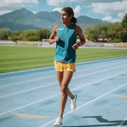 El fondista guatemalteco Luis Grijalva en un entreno en EE.UU. - instagram @luisgrijalva_