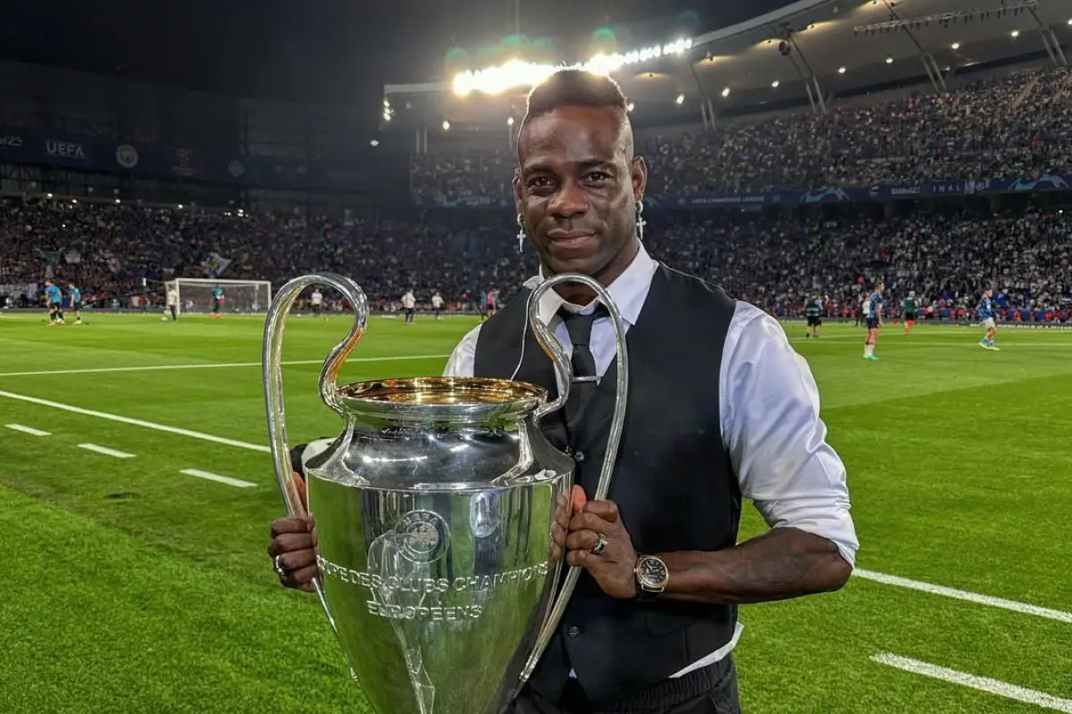 Mario Balotelli fue campeón de la Champions del 2010 con el Inter de Milán - instagram @mb459