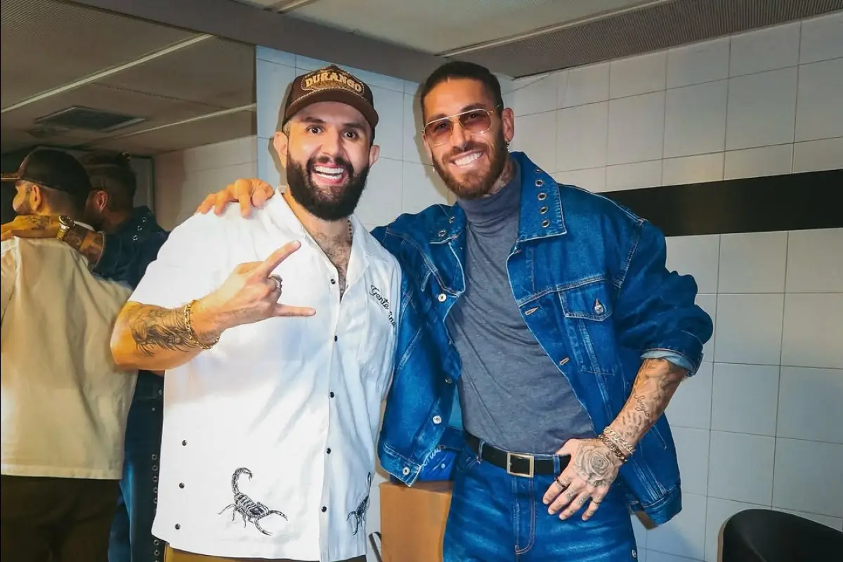 Sergio Ramos junto al cantante Carin León - instagram @sergioramos