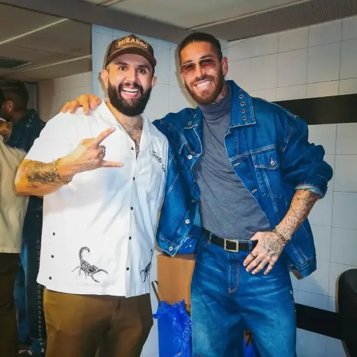 Sergio Ramos junto al cantante Carin León - instagram @sergioramos