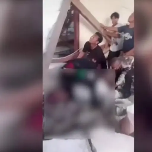 Un terremoto de 5,8 grados ha sacudido las islas Célebes de Indonesia. ,Captura de pantalla video X.