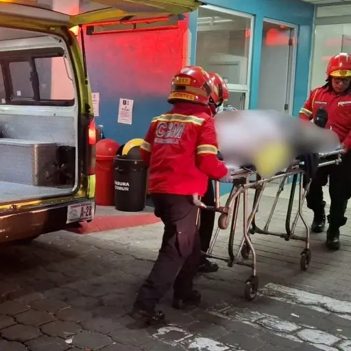 El accidente ocurrió en el Periférico y 22 avenida de la zona 11. ,Bomberos Municipales. 