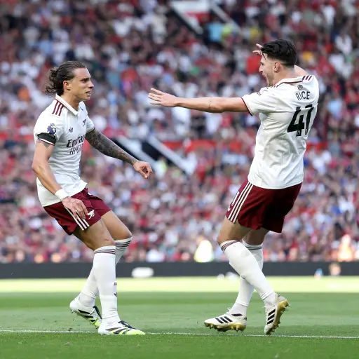 Celebración del Arsenal ante el Manchester United - Arsenal FC