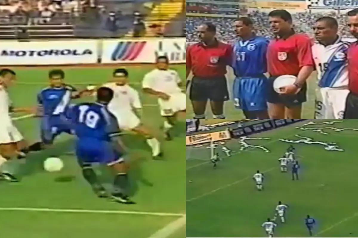Guatemala y El Salvador en duelo eliminatorio mundialista 2000