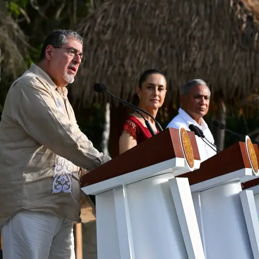 México, Guatemala y Belice firmaron un memorándum de entendimiento para la creación del Corredor Biocultural de la Gran Selva Maya. ,Foto X