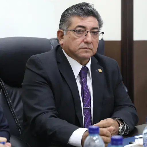 El diputado Juan Ramón Rivas durante una reunión en el Congreso. ,Organismo Legislativo