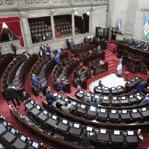 El hemiciclo parlamentario en Guatemala. ,ilustrativa de archivo: Congreso