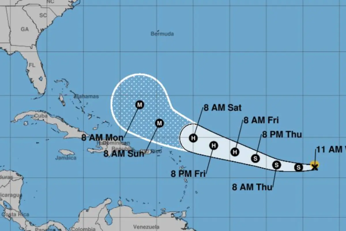 Huracán Erin se fortalece en el Atlántico, NHC