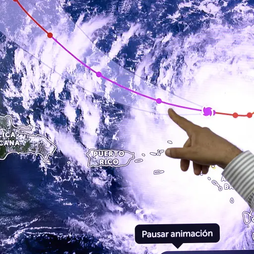 Huracán Erin en el Atlántico ,EFE